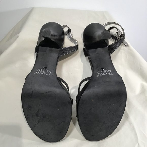 Franco Sarto Leather Heeled Sandals Size 9 - Picture 7 of 11